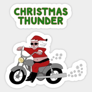 Christmas thunder Sticker